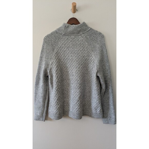 Talbots Gray Knit Turtleneck Sweater - Picture 4 of 9